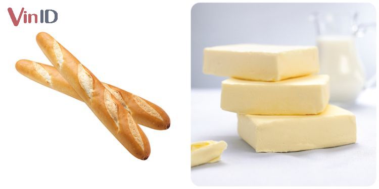2 nguyên liệu chính để làm bánh mì bơ tỏi