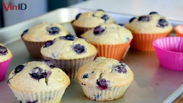 Bánh muffin trái cây thơm ngon, hấp dẫn