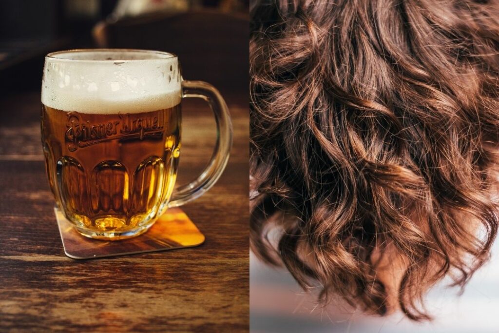 tác dụng của bia đối với tóc