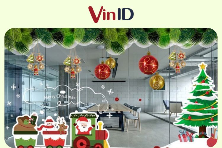 Trang trí Noel cho phòng họp