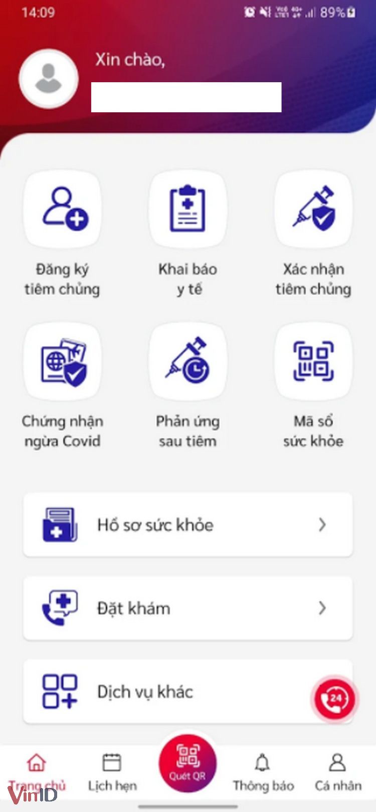 Hướng dẫn sử dụng app Sổ sức khỏe điện tử