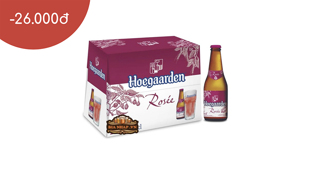 Voucher giảm 26K thùng bia Hoegaarden trên VinID
