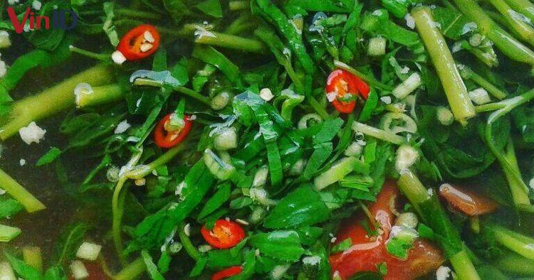 Cách nấu nướng canh rau xanh muống bủ chua ngọt hết sức thanh mát