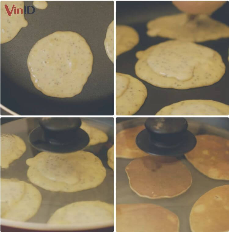 Các bước rán bánh pancake ăn kiêng