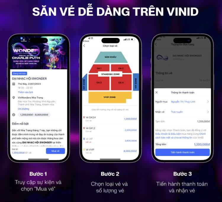 Nhanh tay săn vé 8Wonder chỉ với 3 bước trên ứng dụng VinID Nhanh tay săn vé 8Wonder chỉ với 3 bước trên ứng dụng VinID