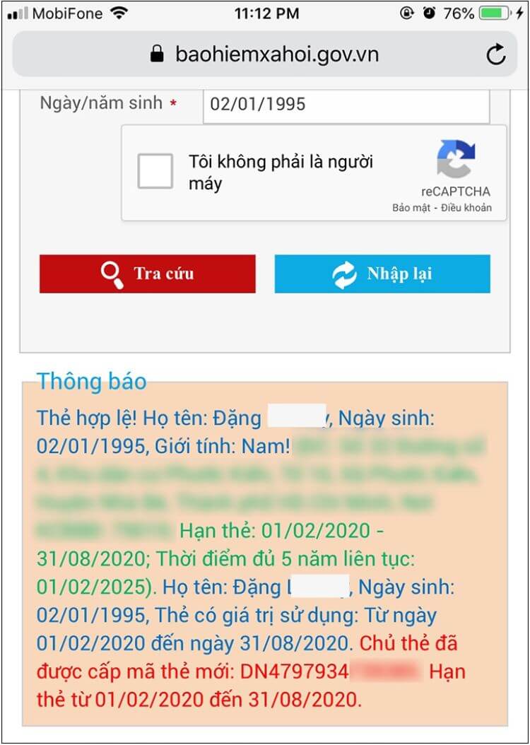 Chỉ mất vài phút là bạn có thể tra cứu thành công Bảo hiểm y tế qua website Bảo hiểm xã hội Việt Nam