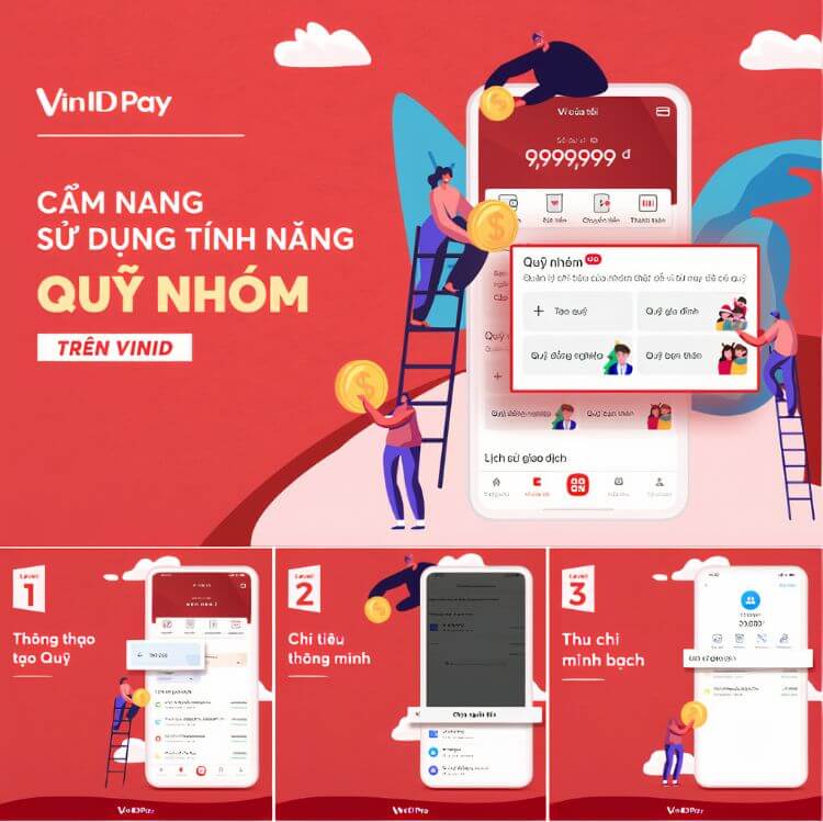 Thao tác lập quỹ và sử dụng tính năng chia tiền nhóm trên app VinID khá đơn giản