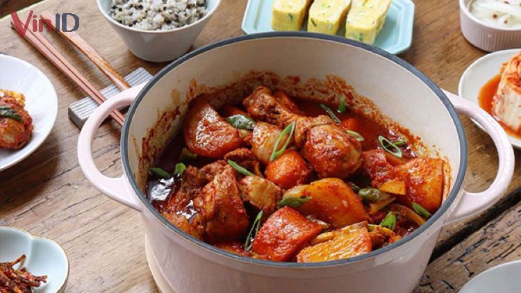 Cách nấu nướng canh gà cay loại Nước Hàn (Trong 15 phút)