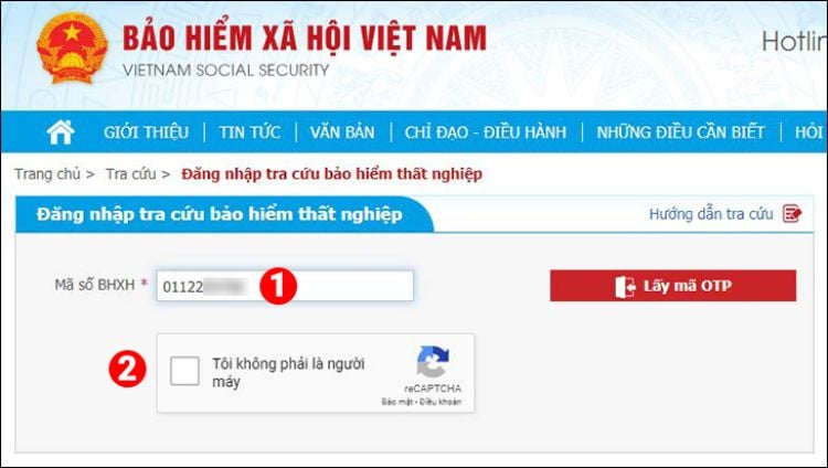 Tra cứu bảo hiểm thất nghiệp 