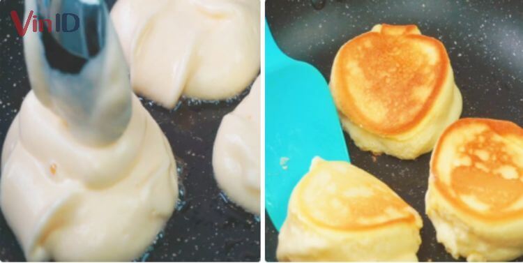 Cách chiên bánh souffle pancake 