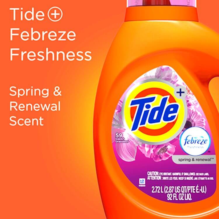 Nước giặt tay cao cấp Tide+ Febreze Freshness Spring & Renewal giúp chị em giải tỏa gánh nặng giặt giũ