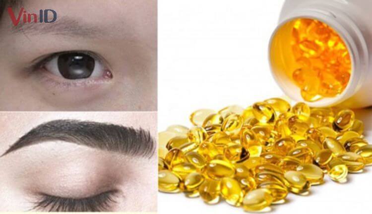 Cách làm lông mày rậm bằng vitamin E