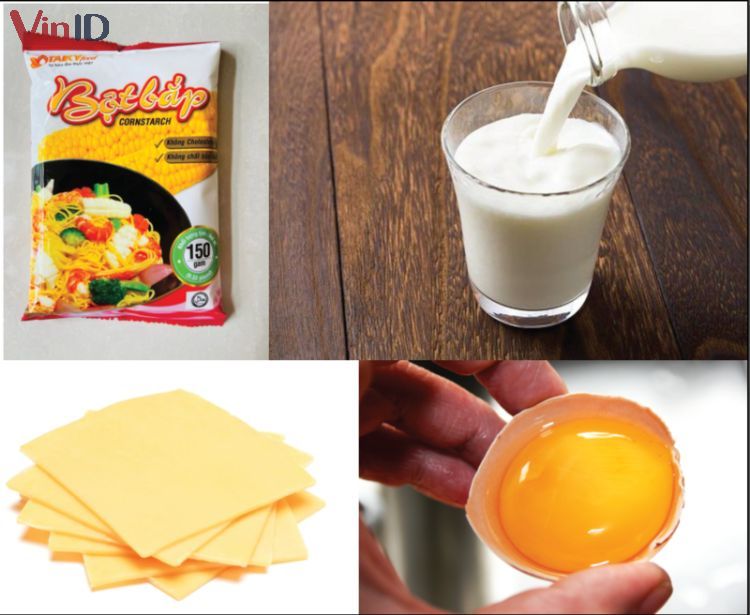 4 nguyên liệu chính làm bánh sữa chua nướng