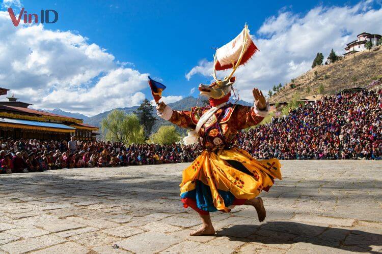 Lễ hội vào dịp Tết Losar ở Bhutan
