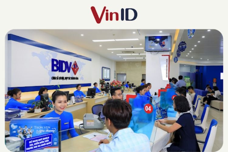 Quầy giao dịch ở BIDV