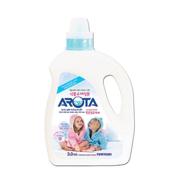 Nước giặt xả Arota giúp kháng khuẩn, an toàn với mọi làn da