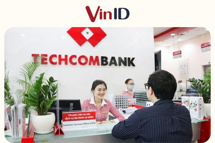 Quầy giao dịch của Techcombank