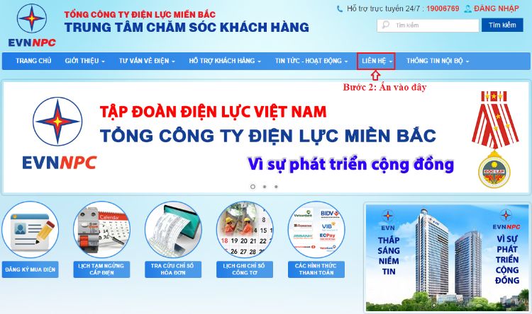 Website tập đoàn điện lực Việt Nam