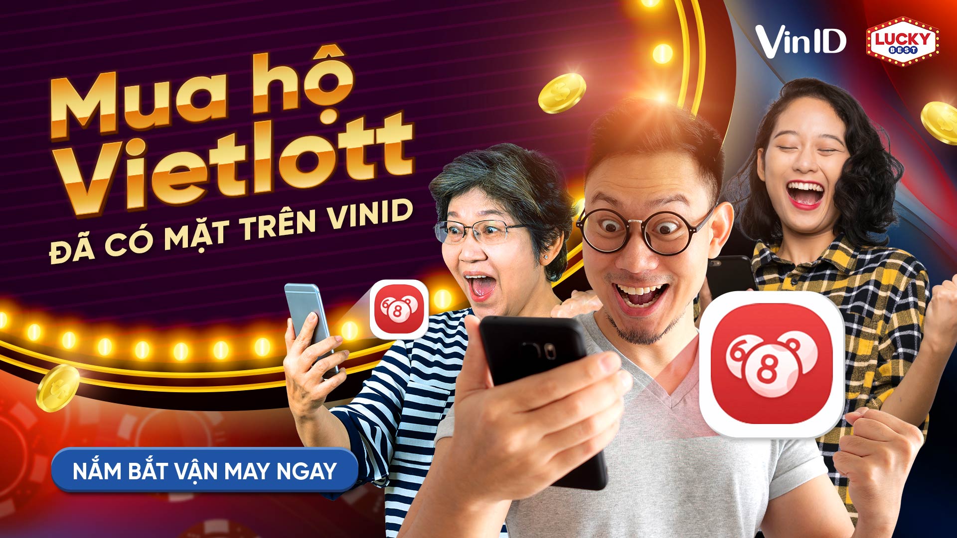 Dịch vụ mua vé số Vietlott Online qua LuckyBest nay đã có mặt trên VinID |  VinID