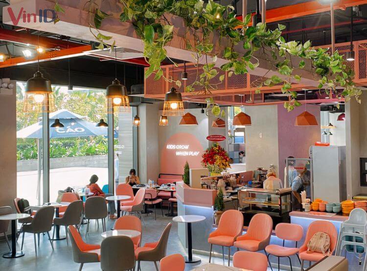 Quán cafe Cáo Premium Kidsplay Cafe với không gian vui chơi ngập tràn màu sắc 